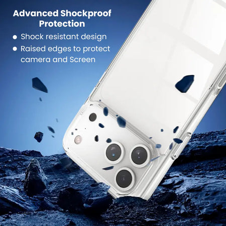 Entronix Case Compatible with iPhone 17 Pro - [Hard Back] Clear Cover - Entronix