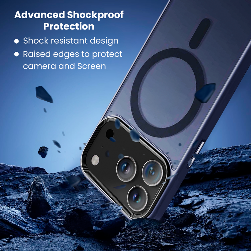 Entronix [Magnetic] Case Compatible with iPhone 17 Pro Max - Translucent Frosted Matte