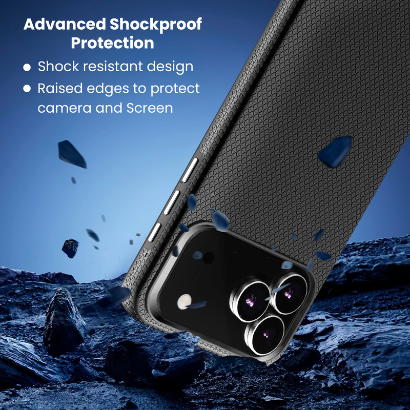 Entronix Case Compatible with iPhone 17 Pro Max - Anti-Slip Rugged Shockproof Cover