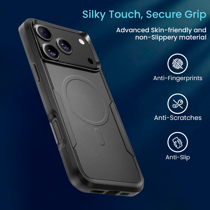 Entronix [Magnetic] Case Compatible with iPhone 17 Pro Max - Soft-Touch Dual-Layer Sleek Cover