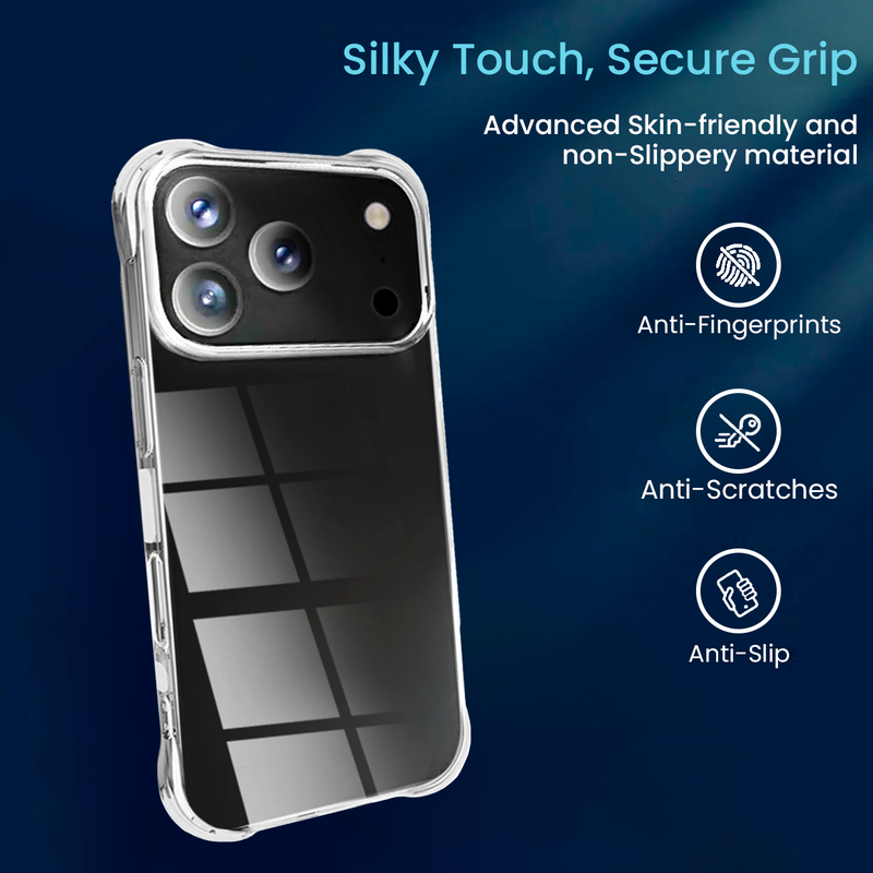 Entronix Case Compatible with iPhone 17 Pro - [Hard Back] Thick Clear