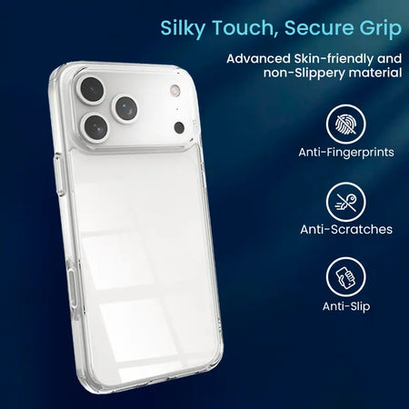 Entronix Case Compatible with iPhone 17 Pro - [Hard Back] Clear Cover - Entronix