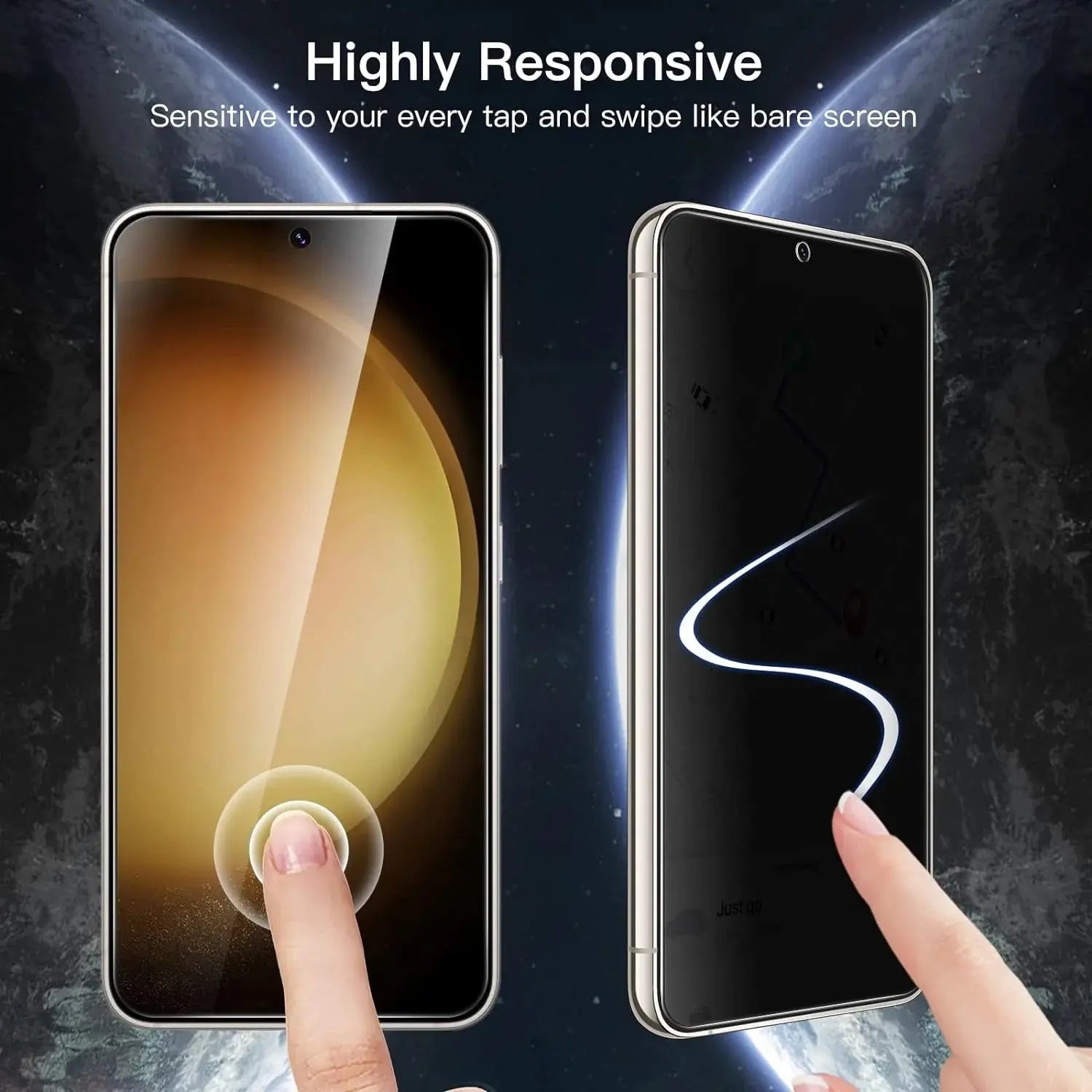 Entronix Samsung Galaxy S25 Privacy Screen Protector & Camera Lens Protector - 4 Piece Combo - Entronix