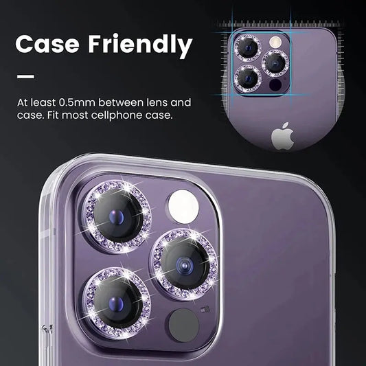 Entronix Apple iPhone 16 Pro Max Camera Lens Protector - Rhinestone Diamonds, - Entronix