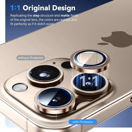 Entronix Apple iPhone 16 Pro Max Camera Lens Protector - Metallic, - Entronix