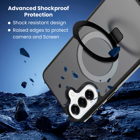 Entronix [Magnetic] Case Compatible with Galaxy A26 - Translucent Frosted Matte Gripstand - Entronix