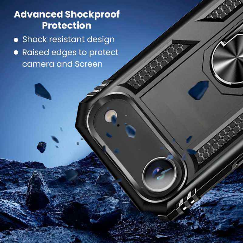 Entronix Case Compatible with iPhone 17 Air - Dual-Layer Guard Gripstand