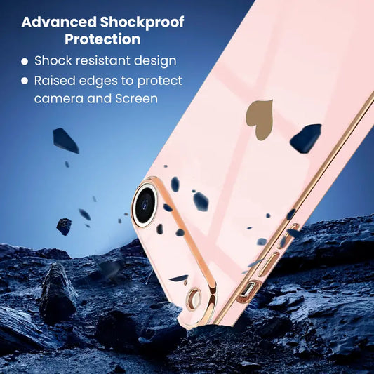 Entronix Case Compatible with iPhone 17 Air - [Flexible] Luxury Glossy Heart - Entronix