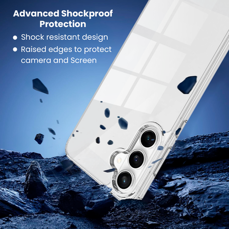 Entronix Bundle Compatible with Galaxy S26 Plus - [Hard Back] Clear Case & 2 Clear Screen Protectors - Entronix