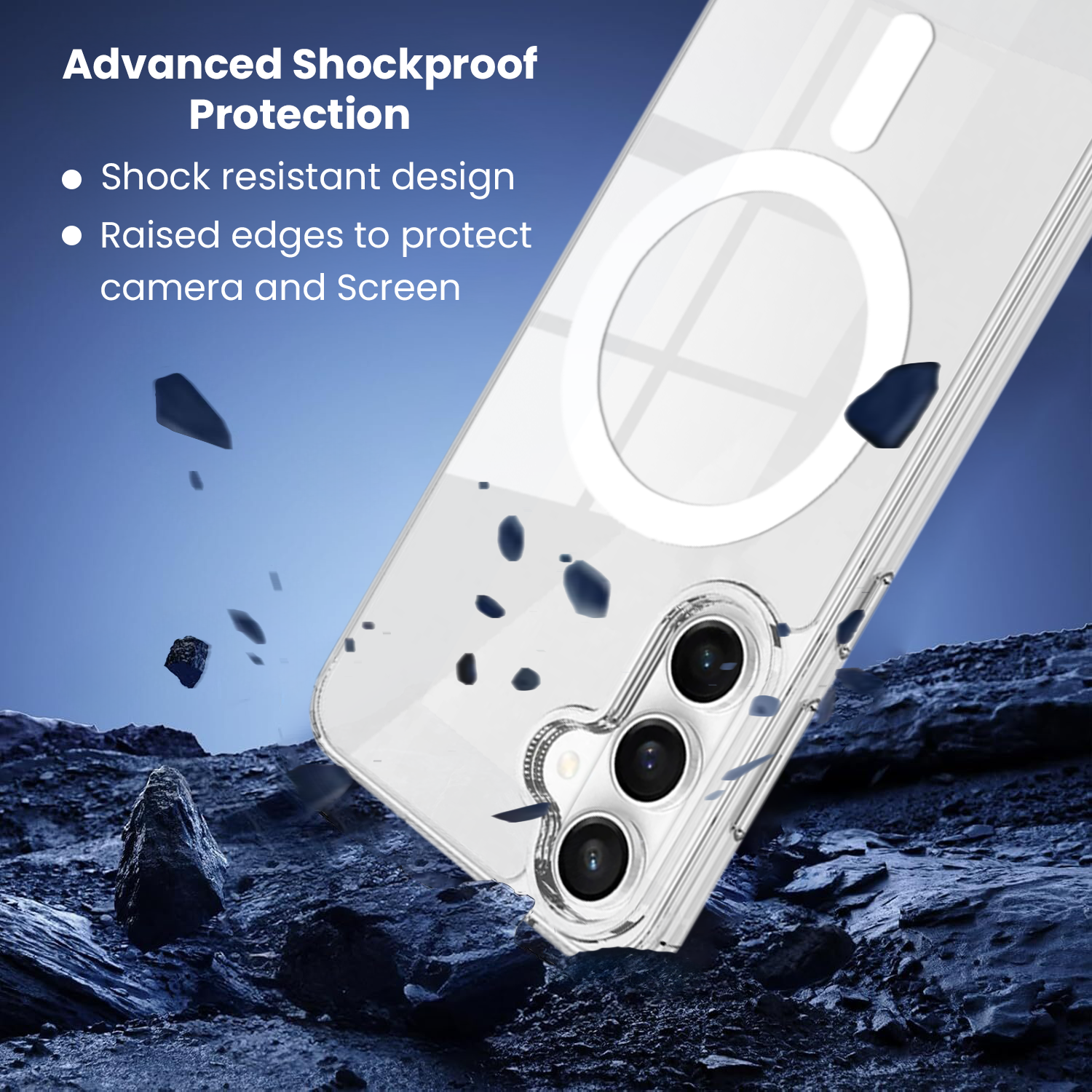 Entronix Bundle Compatible with Galaxy S26 Plus - [Magnetic] Clear Case & 2 Clear Screen Protectors - Entronix