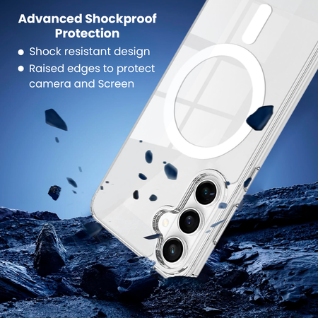 Entronix Bundle Compatible with Galaxy S26 Plus - [Magnetic] Clear Case & 2 Clear Screen Protectors - Entronix