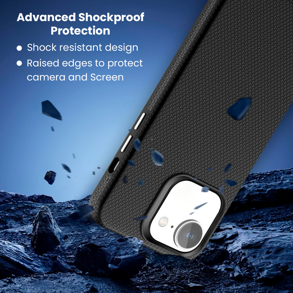 Entronix Case Compatible with iPhone 16E - Anti-Slip Rugged Shockproof Cover
