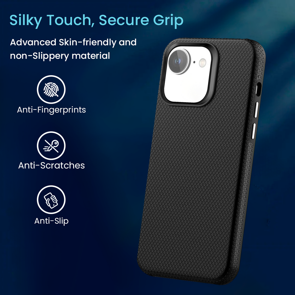 Entronix Case Compatible with iPhone 16E - Anti-Slip Rugged Shockproof Cover
