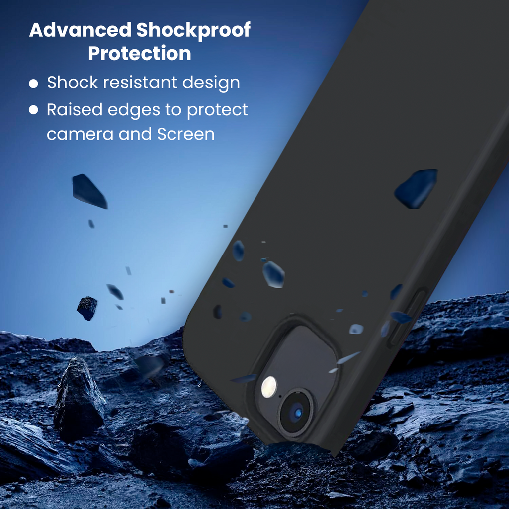 Entronix Case Compatible with iPhone 16E - Soft-Touch Liquid Silicone