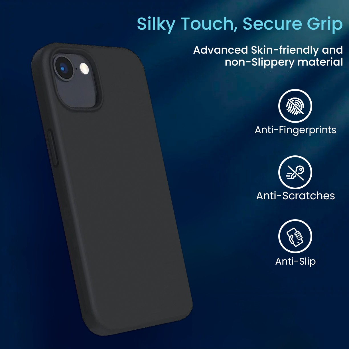 Entronix Case Compatible with iPhone 17e - Soft-Touch Liquid Silicone ENTRONIX