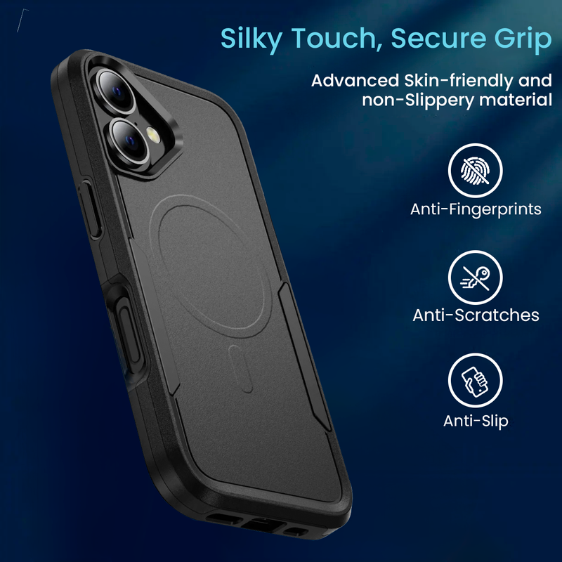 Entronix [Magnetic] Case Compatible with iPhone 17 - Soft-Touch Dual-Layer Sleek Cover - Entronix