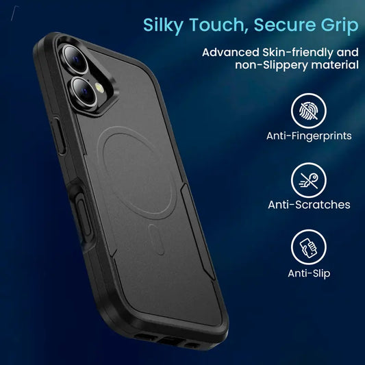 Entronix [Magnetic] Case Compatible with iPhone 17 - Soft-Touch Dual-Layer Sleek Cover - Entronix