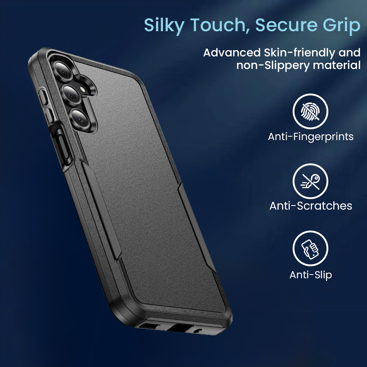 Entronix Case Compatible with Galaxy A17 - Soft-Touch Dual-Layer Sleek Cover - Entronix