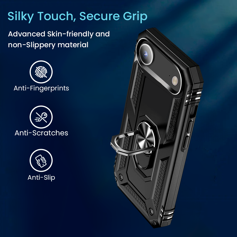 Entronix Case Compatible with iPhone 17 Air - Dual-Layer Guard Gripstand