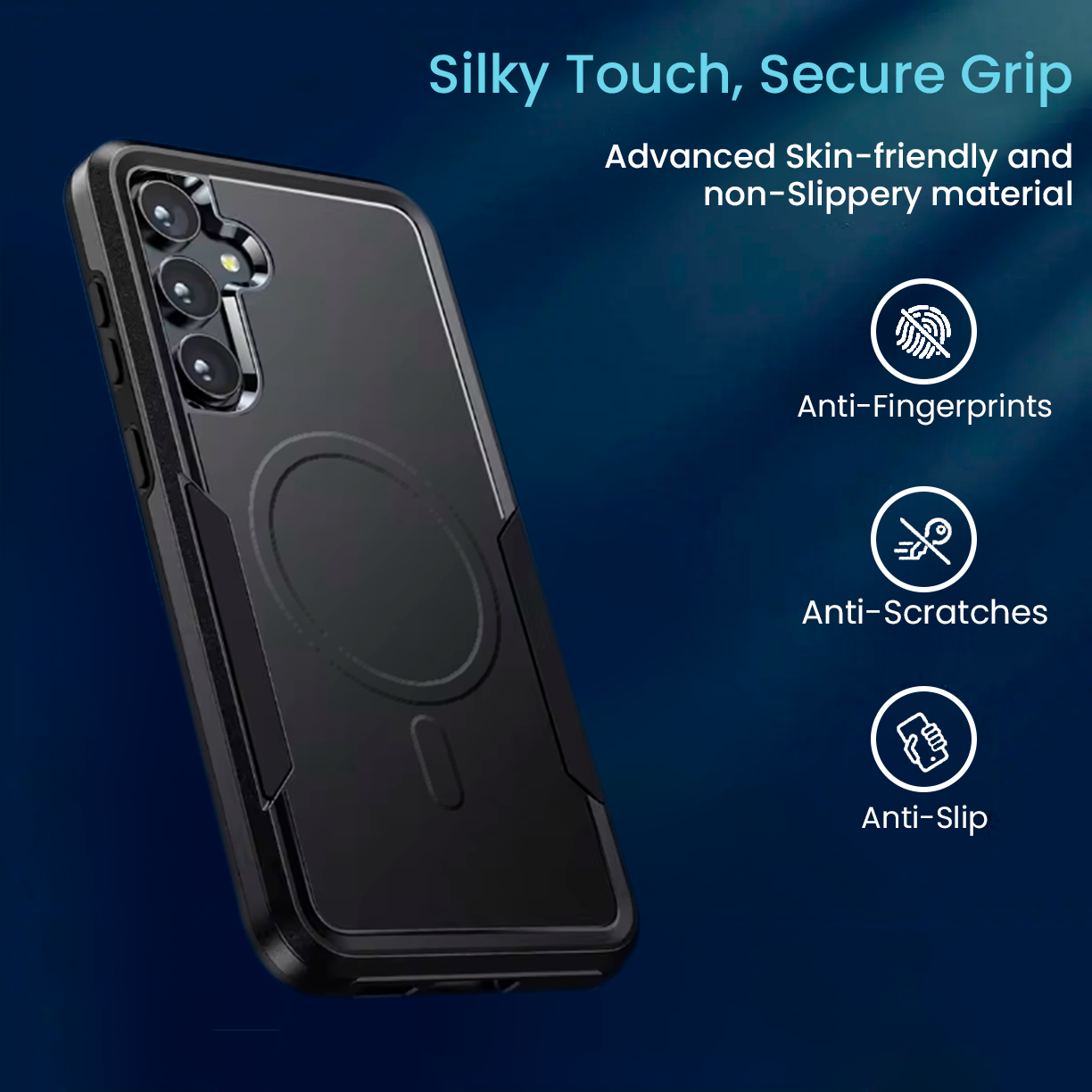 Entronix [Magnetic] Case Compatible with Galaxy S26 - Soft-Touch Dual-Layer Sleek Cover