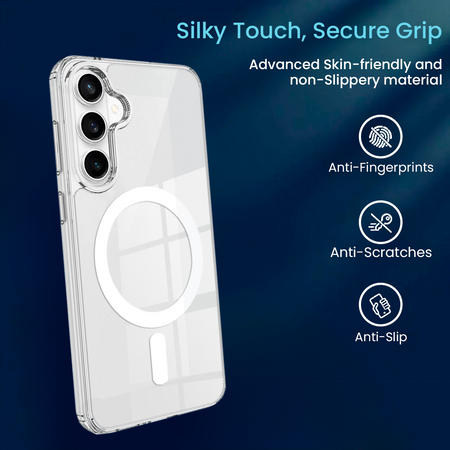 Entronix Bundle Compatible with Galaxy S26 - [Magnetic] Clear Case & 2 Clear Screen Protectors - Entronix