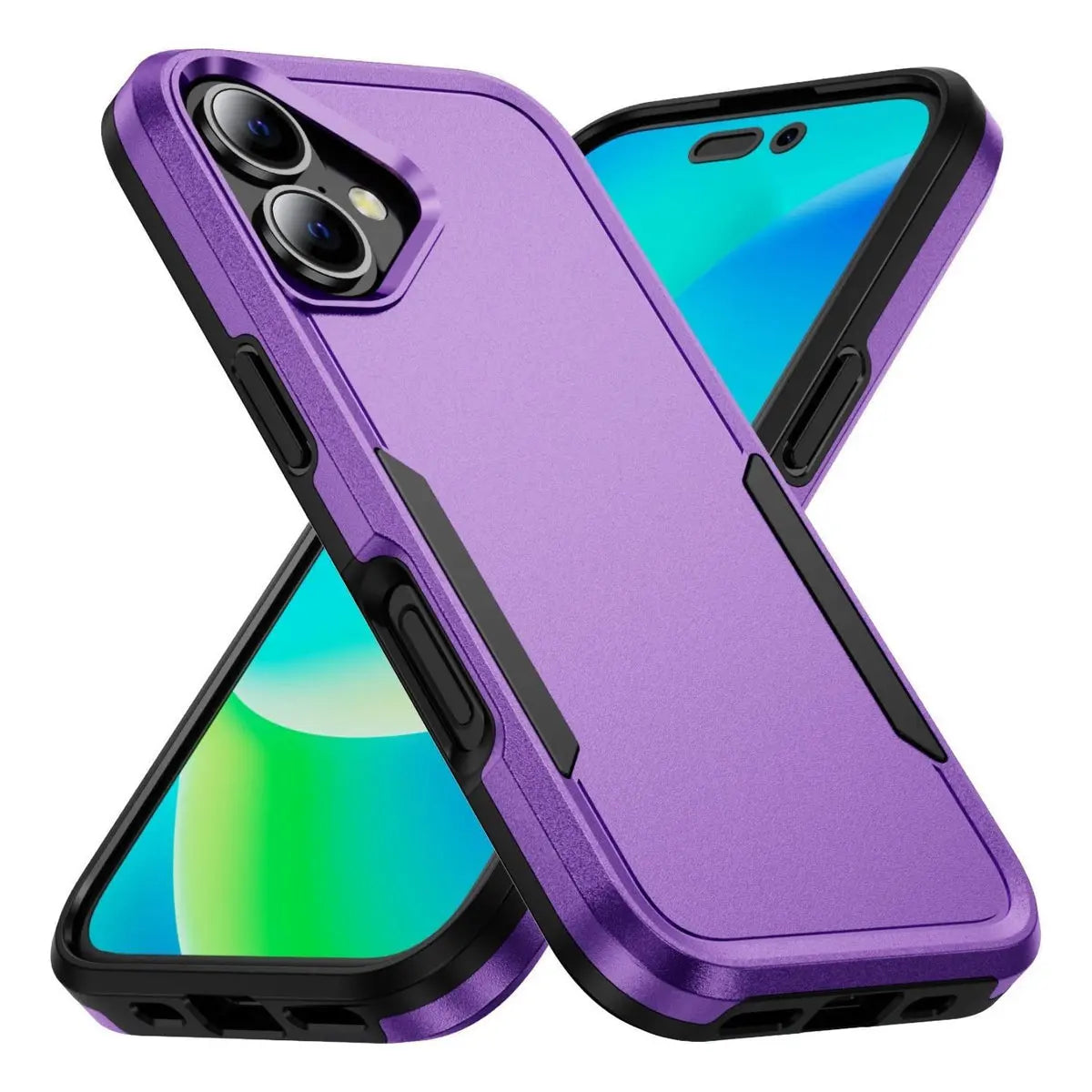 Entronix Heavy Duty Case designed for Apple iPhone 16, Protection Shockproof Dropproof Dustproof Anti-Scratch Phone Case Cover - Entro Retail