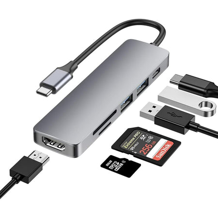 Adapter 6in1 CC2 Gray