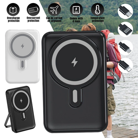 Entronix [Magnetic] Wireless Power Bank - 10000 mAh USB-C/iPhone/Android ENTRONIX