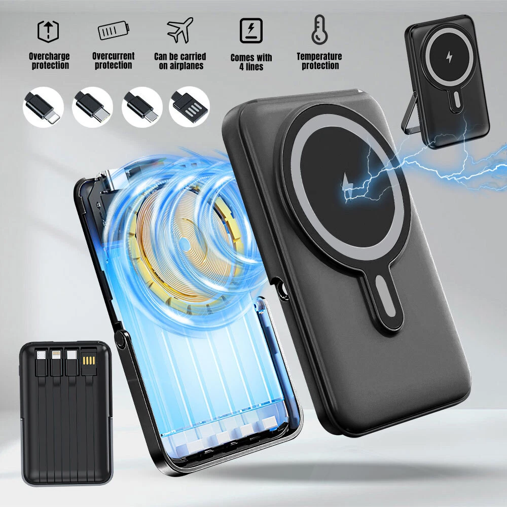 Entronix [Magnetic] Wireless Power Bank - 10000 mAh USB-C/iPhone/Android ENTRONIX