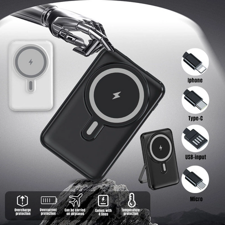 Entronix [Magnetic] Wireless Power Bank - 10000 mAh USB-C/iPhone/Android ENTRONIX