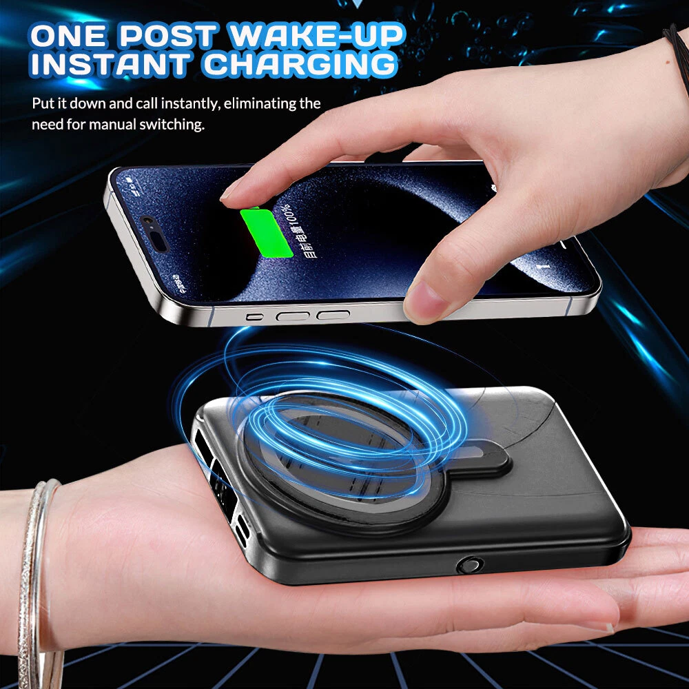 Entronix [Magnetic] Wireless Power Bank - 10000 mAh USB-C/iPhone/Android ENTRONIX