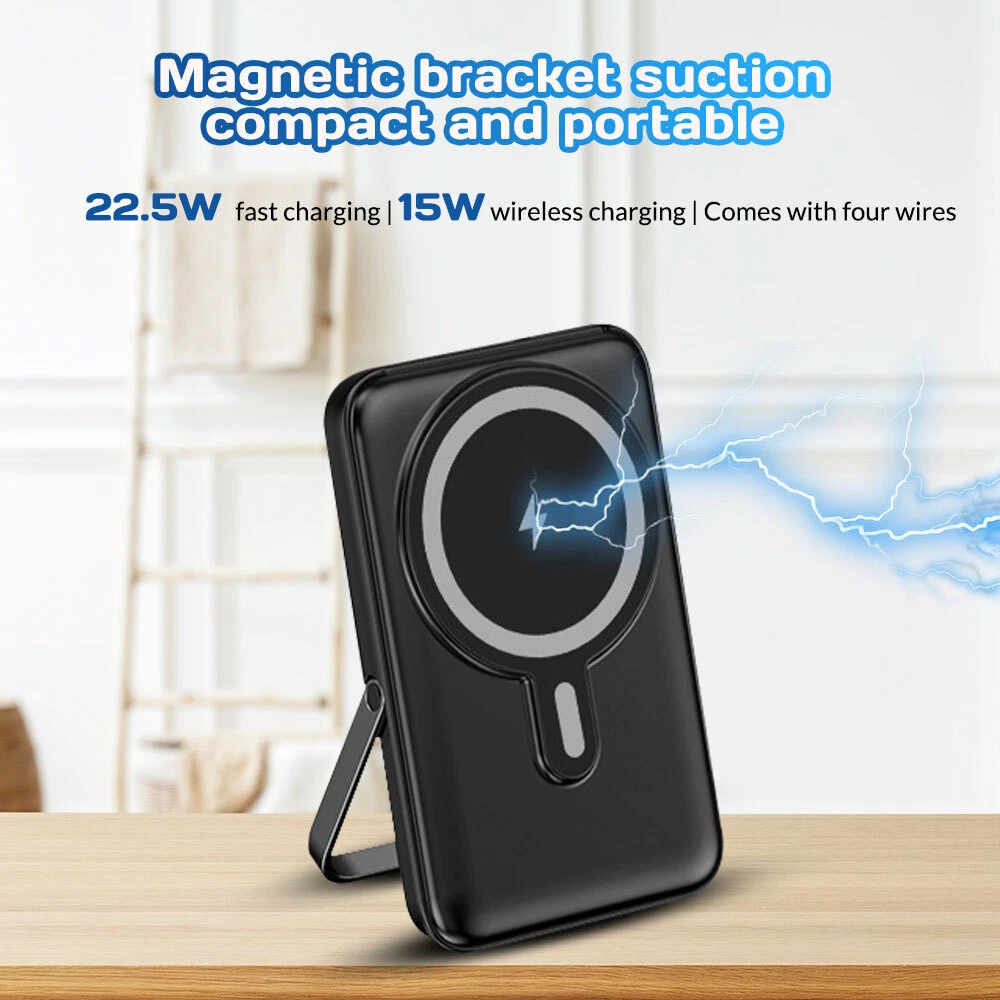 Entronix [Magnetic] Wireless Power Bank - 10000 mAh USB-C/iPhone/Android ENTRONIX