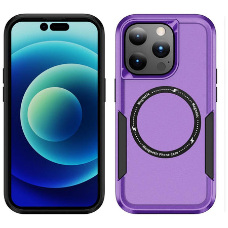 Entronix Heavy Duty Magnetic Case For Apple iPhone 16 Pro, Protection Dropproof Dustproof Anti-Scratch Magnetic Case Cover - Entro Retail