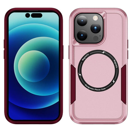 Entronix Heavy Duty Magnetic Case For Apple iPhone 16 Pro, Protection Dropproof Dustproof Anti-Scratch Magnetic Case Cover - Entro Retail