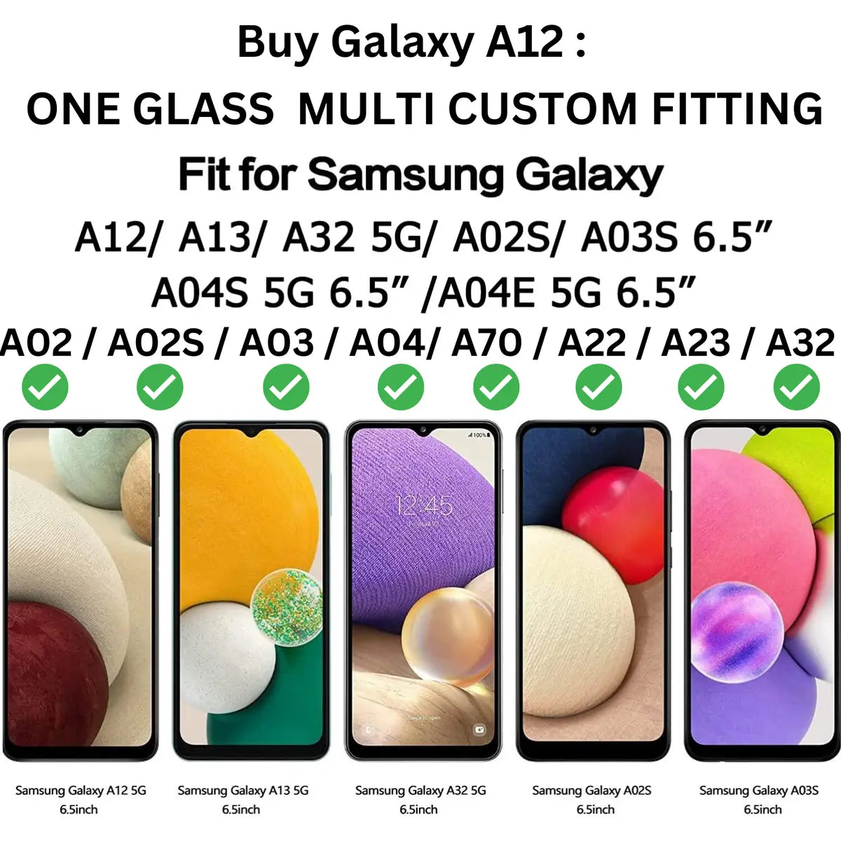 Entronix 2-Pack for Samsung Galaxy A03s, Clear Tempered Glass Screen Protector - Entro Retail
