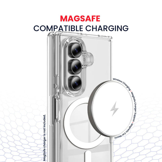 Entronix [Magnetic] Case Compatible with Galaxy Z Fold 8 - [Hard Back] Clear Cover ENTRONIX