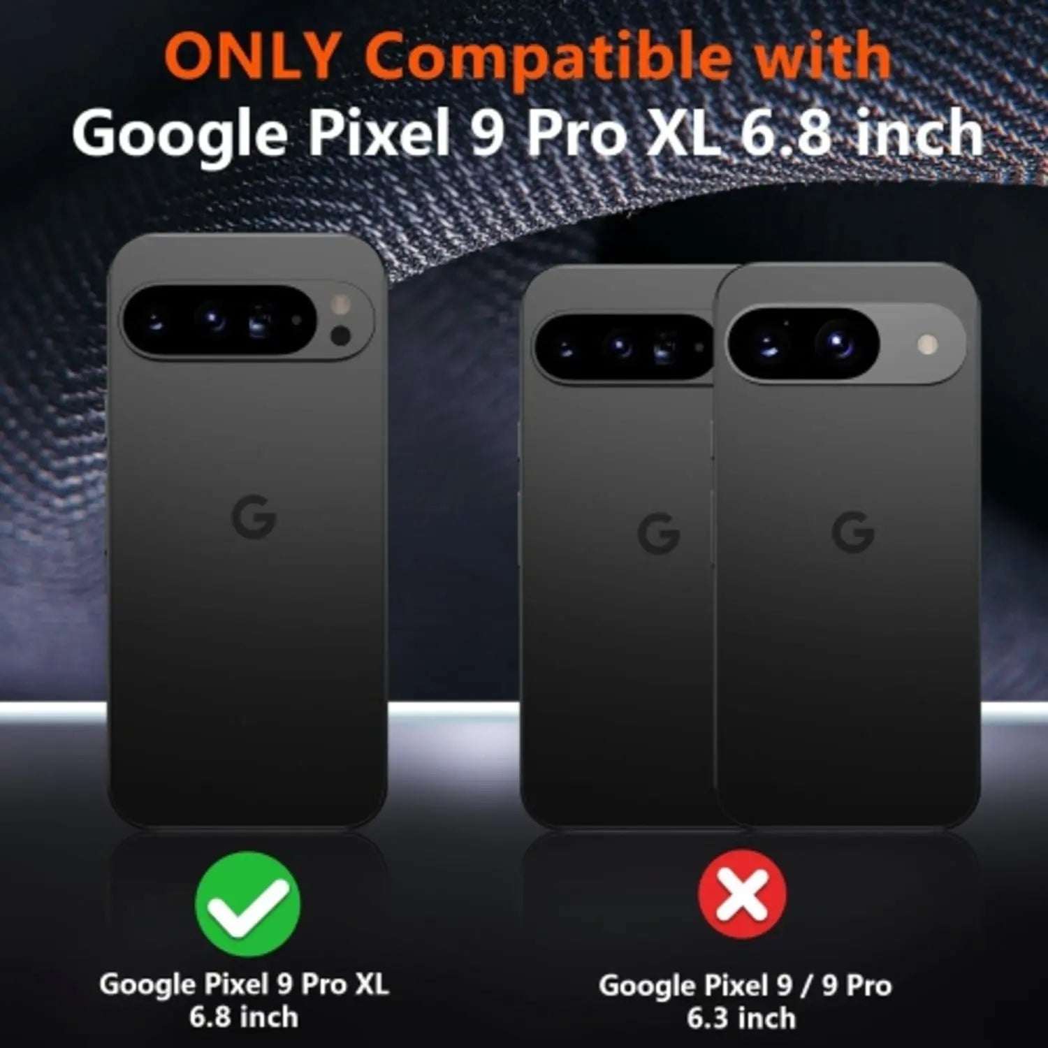 Entronix Bundle Compatible with Pixel 9 Pro XL - Heavy Duty Case & 1 Clear Screen Protector - Entronix