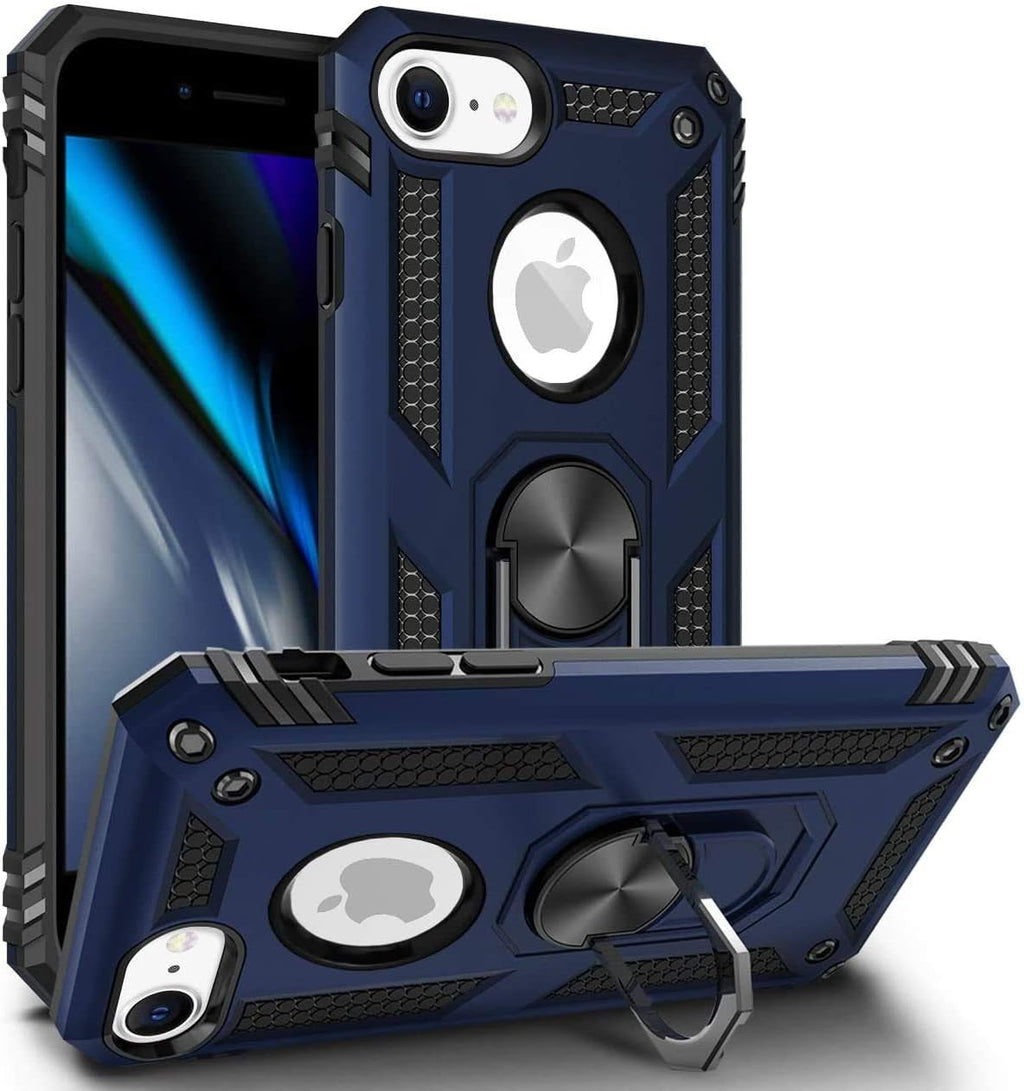 Entronix Apple iPhone 8/7/SE Case - Guard Ring Holder, Dual Layer Protection - Entro Retail