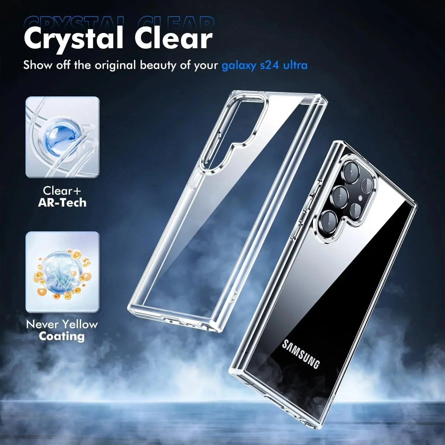 Entronix Case Compatible with Galaxy S25 Ultra - [Hard Back] Clear Cover - Entronix