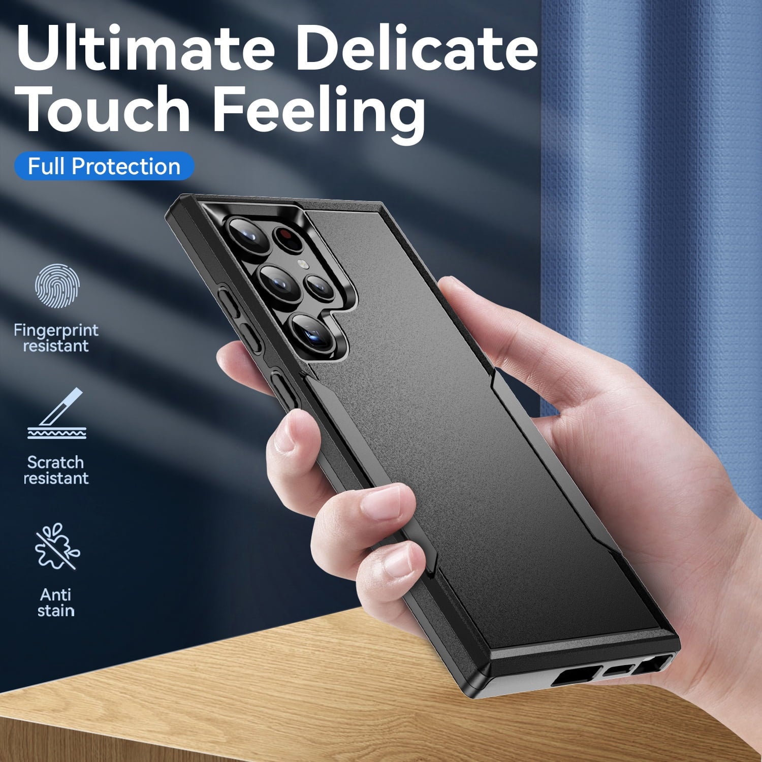 Entronix Case Compatible with Galaxy S25 Ultra - Soft-Touch Dual-Layer Sleek Cover - Entronix