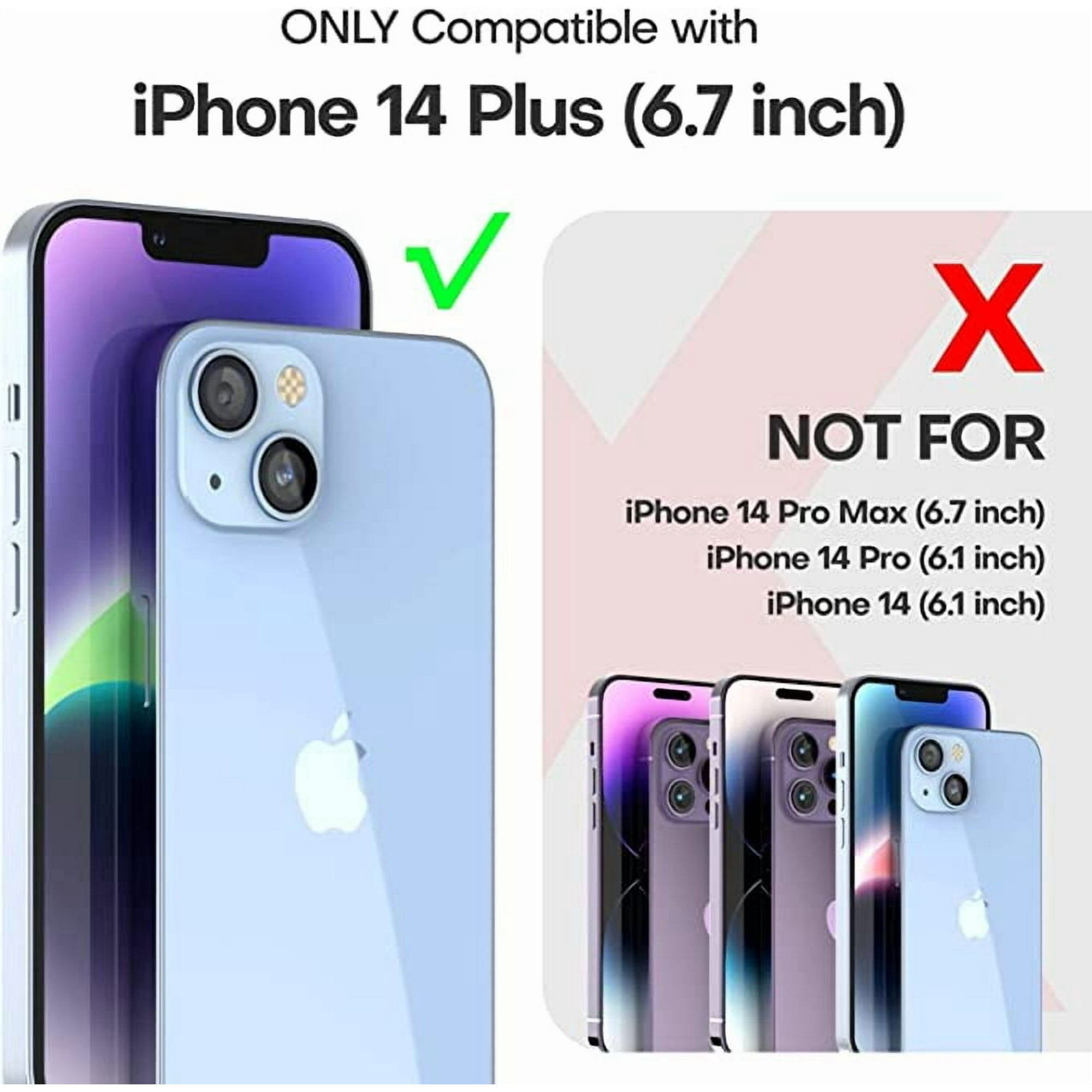 Entronix Clear Screen Protector Compatible with iPhone 14 Plus - 2-Piece Combo ENTRONIX