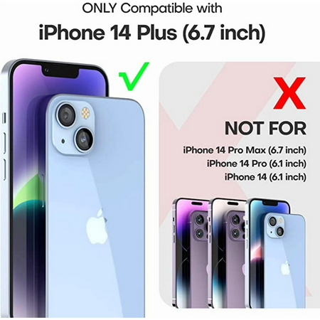 Entronix Clear Screen Protector Compatible with iPhone 14 Plus - 2-Piece Combo ENTRONIX