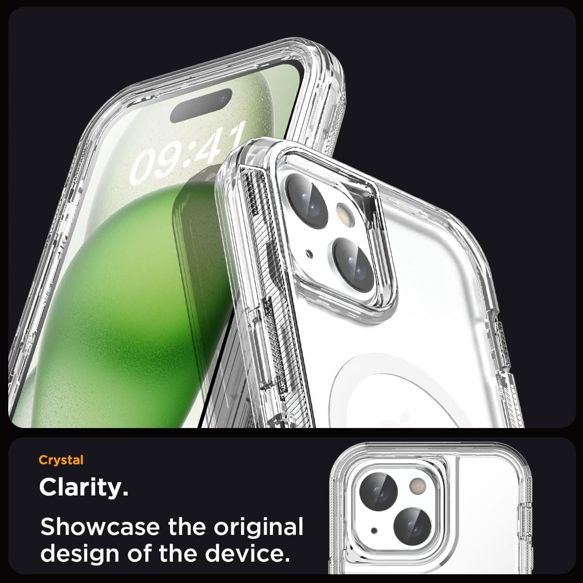 Entronix [Magnetic] Case Compatible with iPhone 17e - [Clear] Triple-Layer Heavy Duty Protection ENTRONIX