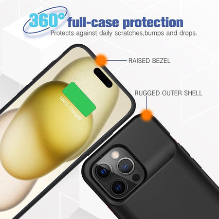 Entronix Apple iPhone 11 Pro Max Case - 7000mAh Battery Charger - Entronix