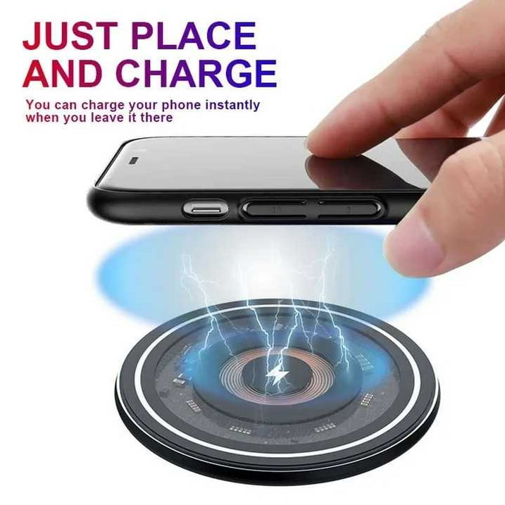 Entronix [Magnetic] Wireless Disk-shaped Charging Pad - USB-C/iPhone/Android