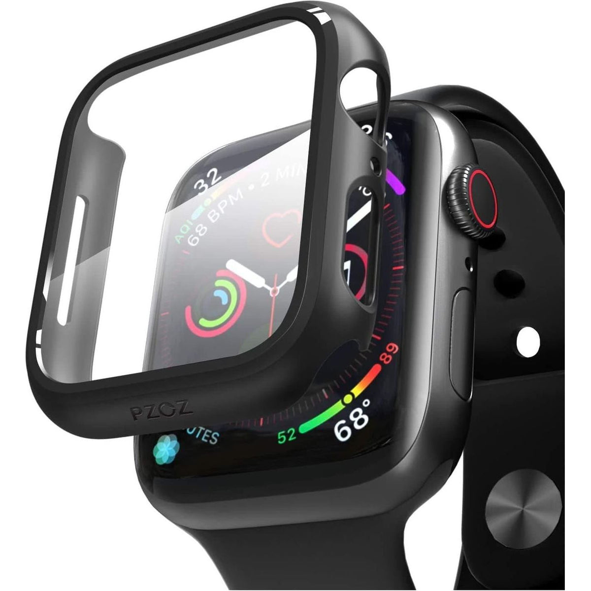 Entronix Apple Watch Series 3/2/1, 38mm Case - Built-In Screen Protector, - Entronix