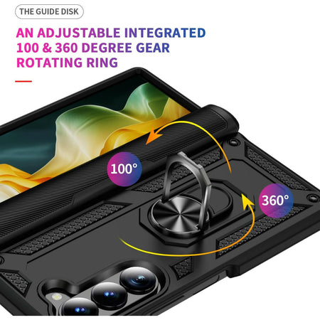 Entronix Samsung Galaxy Z Fold 6 Case - Guard Ring Holder, Dual Layer Protection - Entronix