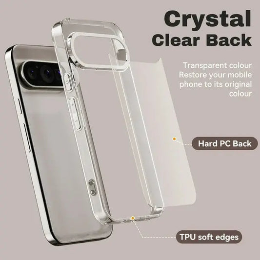 Entronix Case Compatible with Pixel 10/10 Pro - [Hard Back] Clear Cover - Entronix