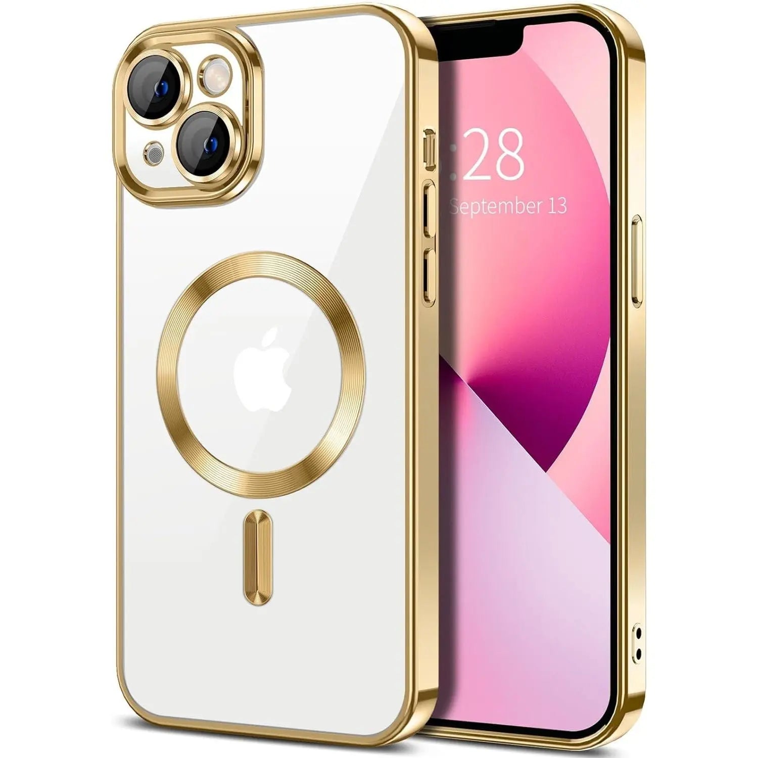 Entronix Case Transparent Case for Apple iPhone 14 Clear Magnetic Case, [ Resistant] Slim Fit Shockproof Crystal Case Cover - Entro Retail
