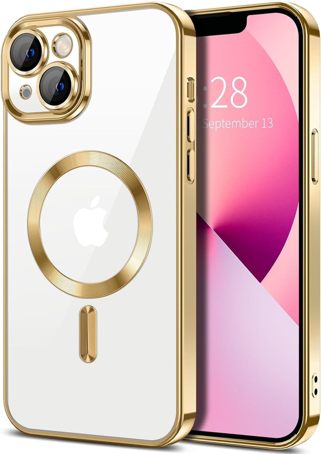 Entronix Case Transparent Case for Apple iPhone 14 Clear Magnetic Case, [ Resistant] Slim Fit Shockproof Crystal Case Cover - Entro Retail